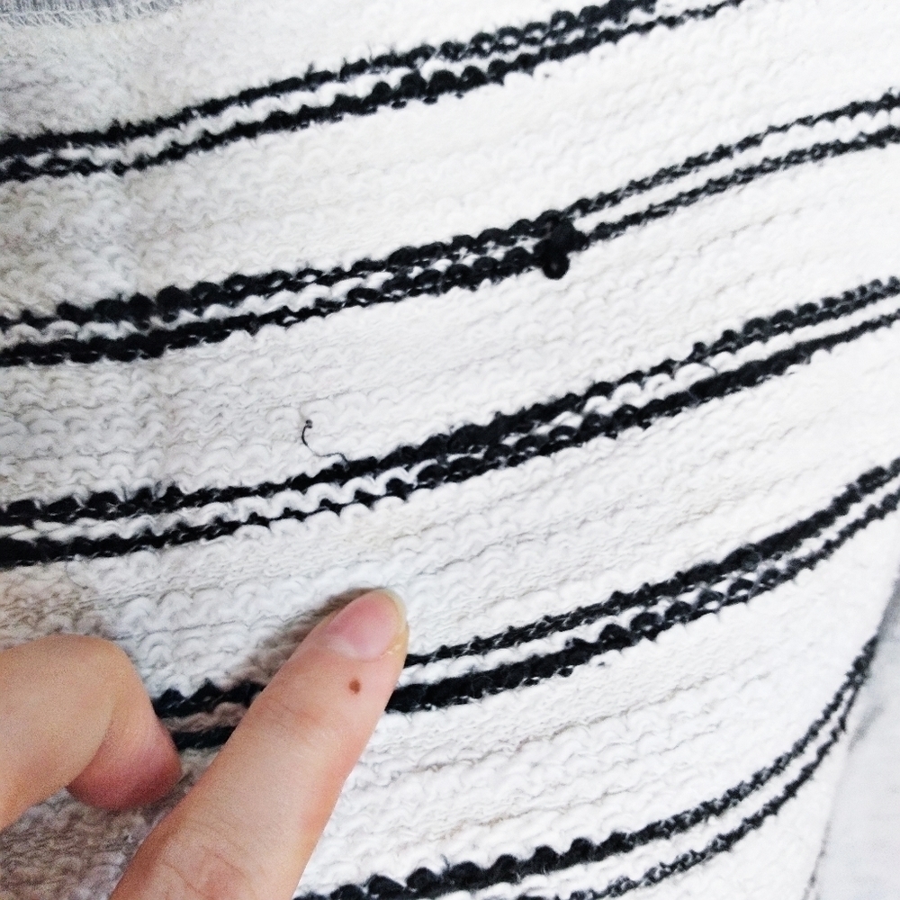 Lou & Grey Striped Textured Sweatshirt Sweater - Picture 5 of 6